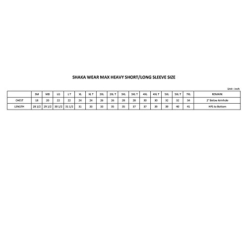 Shaka Wear Men's Cotton T-Shirt – Heavyweight Soft Retro Short Sleeve Crew Neck Plain Tee Top Tshirts Regular Big Size2