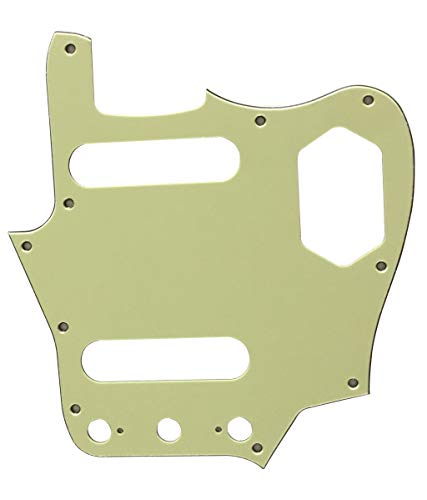 Guitar Parts For Fender US Classic Player Jaguar Guitar Pickguard (3 Ply Vintage Green)