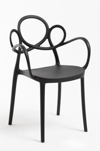 Regalos Miguel - Sillas Jardín - Silla Sky con Reposabrazos - Negro