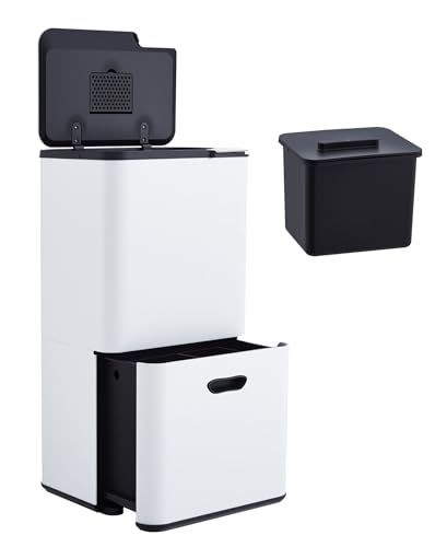 Caneca doble para basura de cocina 16 Gal OUTLANE