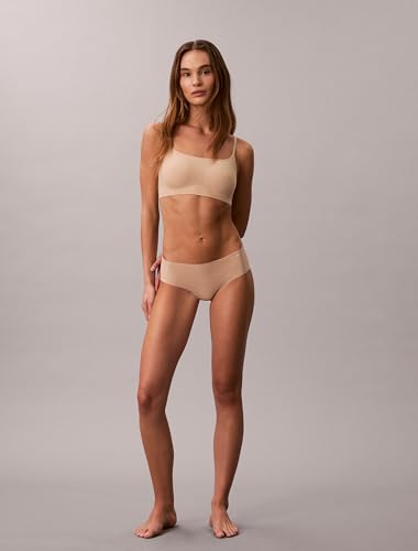 Image of Calvin Klein Women's Invisibles Comfort Seamless Adjustable Skinny Strap Bralette Bra