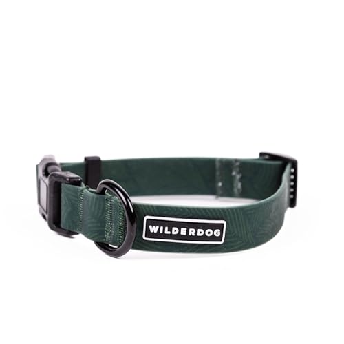 Image of Wilderdog Waterproof Dog Collar - Repels Water & Dirt - Medium 13 inch-18 inch - Cedar