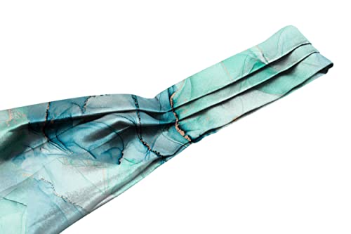Image of BLACKSMITH Jacquard Microfiber Neckwear Ascot and Matching Pocket Square Set for Men