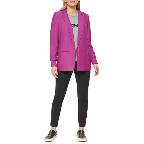 DKNY Women's Contrast Lining Modern Classic Sportswear Blazer2