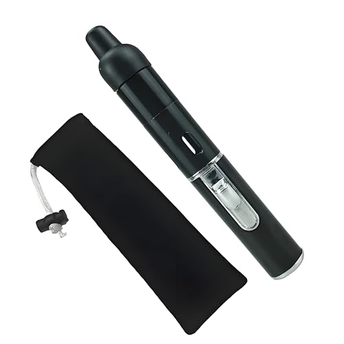 Butane Torch Lighter, FERNBE Metal All-in-One Tube Built-in Detachable Refillable Butane Torch Handheld Lighter (Black)