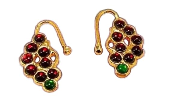 kamak Mango Nathu Bulak for Bharatanatyam & Kuchipudi | Premium Traditional Nose Ring Jewelry-picture-7