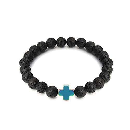 Pierre volcanique naturelle perles de lave 8mm pour style zen quotidien