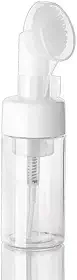 Frasco Pump Espumador com Escova de Silicone - 100ml para Skincare, Limpeza Facial Profunda e Economia de Cosméticos