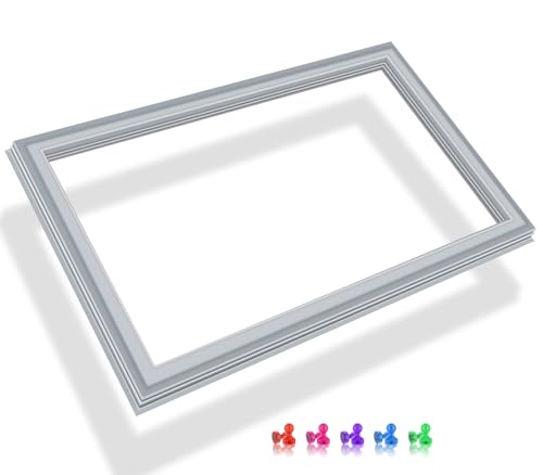 Upgraded W10443316 Refrigerator Door Gasket Compatible with Whirlpool Freezer Door Seal Replacement W10180623 W10571961 W10443316N W10571961N Kenmore KitchenAid Refrigerator Door Seal 23.03" x 28.54"