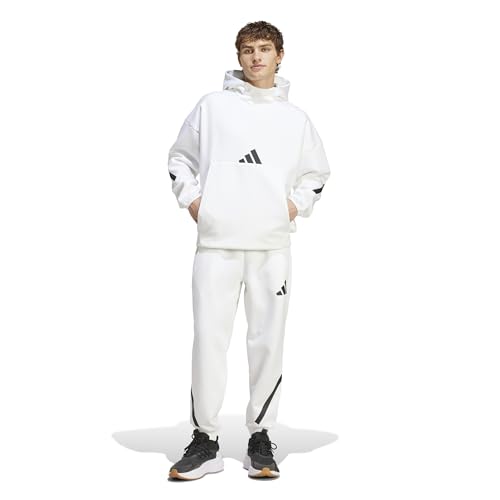 adidas Men's Z.N.E. Pants, White, Medium