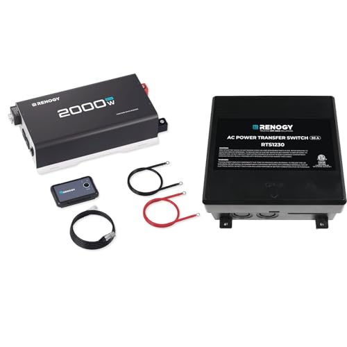 Renogy Inverter 24V 2000W Bundle with Transfer Switch