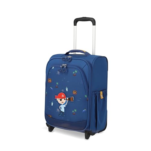 Travelite Kinderkoffer mit 2 Rollen für Mini-Weltentdecker, Handgepäck Kindertrolley MINIMOVER aus recyceltem Polyester, 44 cm, 1,9 kg