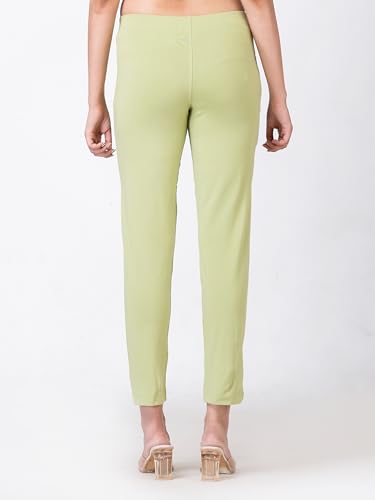 Image of Ruby Cotton Lyrcra Blend Copper Collection Straight Pants | Perfect Blend of Style and Comfort | Professional and Casual Wear #1