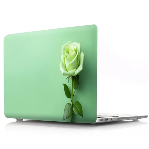 Protection MacBook Air 13 M4 M3 M2 JZ au café ou au bureau avec style Crystal Green Rose