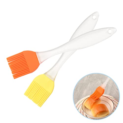 2 Pcs Pincel Cocina, BBQ Pincel, Pincel de Pastelaria, Resistente a Altas Temperaturas Pinceles de Silicone Traje para Barbacoas,...