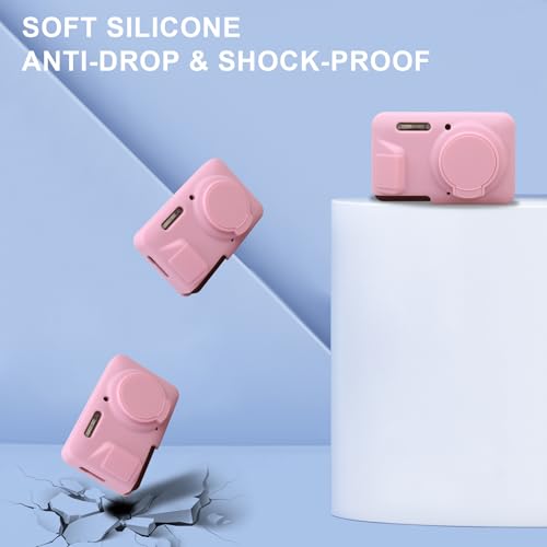 Funda de silicona para cámara Kodak PIXPRO FZ55 rosa miniatura 5