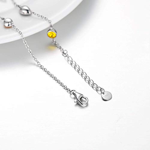 AOBOCO Sterling Silver Dragonfly Bracelet Embellished with Crystals from Austria, Adorable Insects in The Garden Series, Anniversary Birthday Multicolor Dragonfly Jewelry Gifts for Women-13