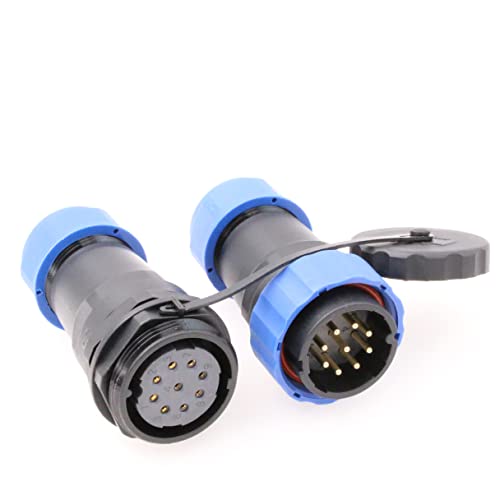 Eonvic SD28 9 Pin Waterproof Aviation Connector IP68 10A 380V Docking Plug Socket Industrial Circular 28mm Connector Mating Plugs - Image 2