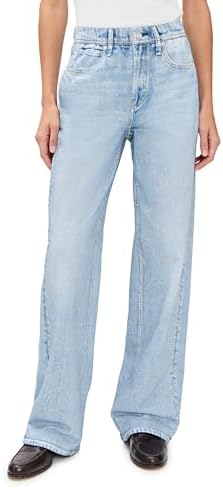 rag & bone Women's Miramar Terry Pull On Wide Leg Jeans