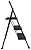 Elevon Folding Step Stool with Wide Anti-Slip Pedal, ?330?lbs Sturdy Steel Ladder, 3-Step
