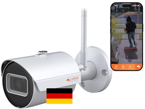 Lupus LE202 WLAN IP Kamera, Mini Überwachungskamera für aussen, dt. Hersteller, dt. Datenschutz, dt. Telefonsupport, Nachtsicht, Metallgehäuse, inkl. Android + iOS-App & PC/MAC-Software, Version 2025