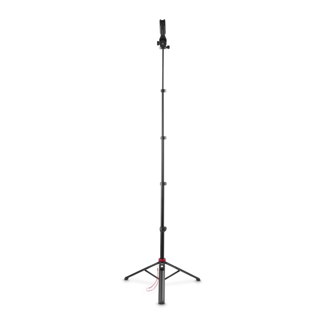 Hama Phone Tripod, 49.5-160 cm, with Bluetooth Remote (Travel Tripod, Works as Selfie Stick with Remote, Cellphone Holder for iPhone/Samsung etc., 1/4" Mount for Cameras)