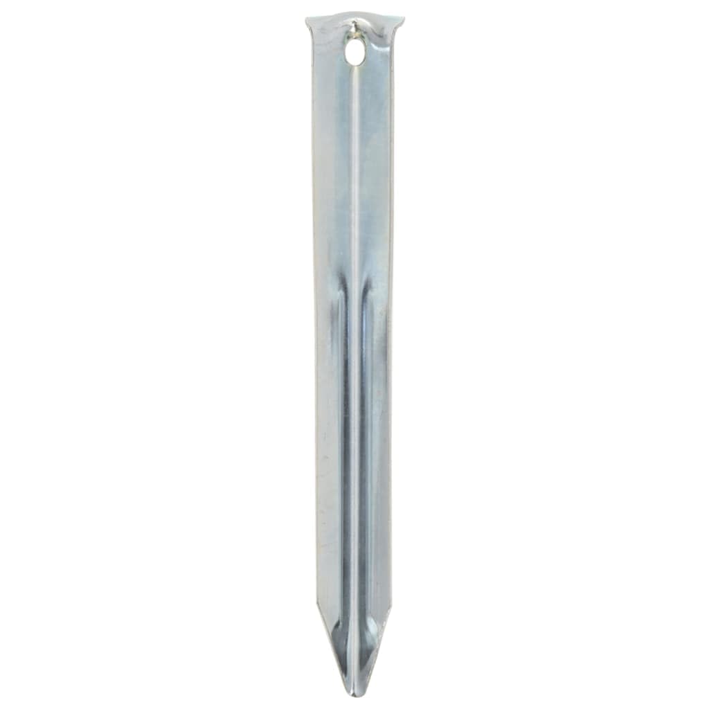 Piquetas para tienda de campaña, 24 unidades, 17 cm, acero galvanizado, diámetro de 20 mm, accesorios robustos para tienda de campaña, senderismo, festival, con cuerda tensora, fijación y