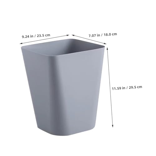 OSALADI 2 piezas caneca de basura rectangular 1 ml plástico miniatura 4