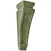 Ekena Millwork CORWD03X04X14ARGR Arts and Crafts Vintage Decor Corbel, 3 7/8"W x 4 1/2"D x 14"H, Restoration Green