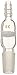 Chemglass CG-1011-14 Glass Fritted Disc Inlet Adapter with 14/20 Inner Joint, 65mm Height