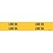 Brady 7181-4, 92042 Self-Sticking Vinyl Pipe Marker, (Pack of 50 Cards)