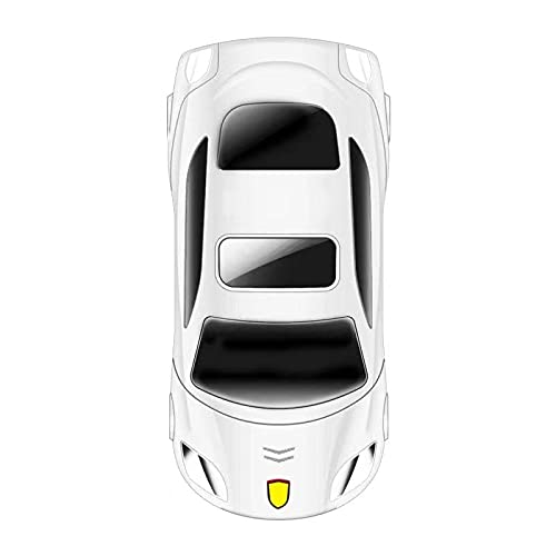 Image of Blackzone Eco X, Basic Car Shape Flip Along with Charger (Dual Sim & 1.80 inch Colour Display Screen) (White)