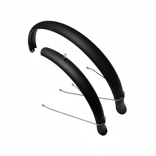 Set de Guardafangos para Bicicleta YIJU Juego Delantero y Trasero Negro Mate para Rueda 26 Pulgadas