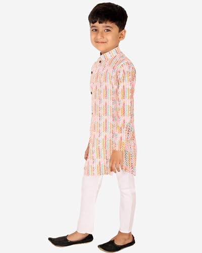 Image of Chandrakala Kids Kurta Bottom Set for Boys (KK118-P)