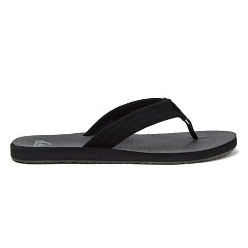 Image of Quiksilver Carver Suede Flip Flops for Men, Arch Support Athletic Mens Sandals, Thong Mens Slides