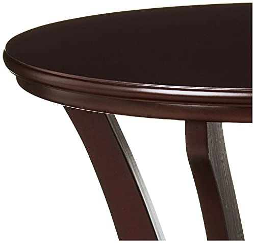 Frenchi Furniture Table, L 19.70 Inch X W 19.70 Inch X H 25.80 Inch, Espresso #TOP3