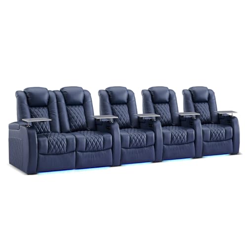 Image of Weilianda Home Theater Seating, Top Grain Leather Movie Theater Chair