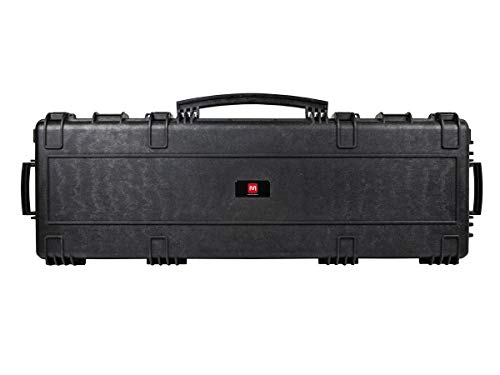 Image of Monoprice Weatherproof Hard Case - 47 x 16 x 6 Inches, With Wheels and Customizable Foam, Shockproof, IP67, Ultraviolet And Impact Resistant Material, Black - Pure Outdoor Collection