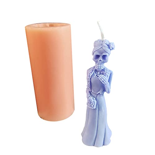 Molde de silicona para dulces de Halloween, diseño de esqueleto para Navidad, cumpleaños, decoración de tartas, magdalenas