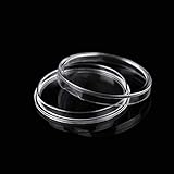 MUSHENJI 20 Pcs 38mm Silver Dollar Coin Holders for Silver Canadian Maple Leaf, Morgan, Peace, Eisenhower Acrylic Coin Capsule, Coin Storage Cases, Coin Collection Supplies