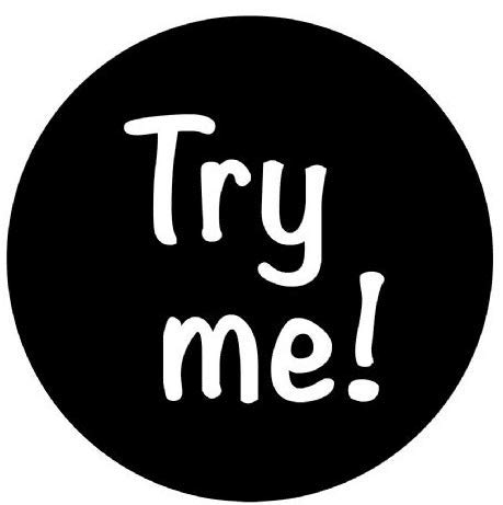 Price Stickers Black Vr Try Me! Stickers, 20Mm Circle, 200