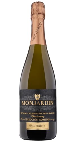 Castillo Monjardín, Brut Nature Gran Reserva 2016, Chardonnay, Método Champenoise, 60 Meses de Crianza, Caja de 6 botellas 12% Alcohol