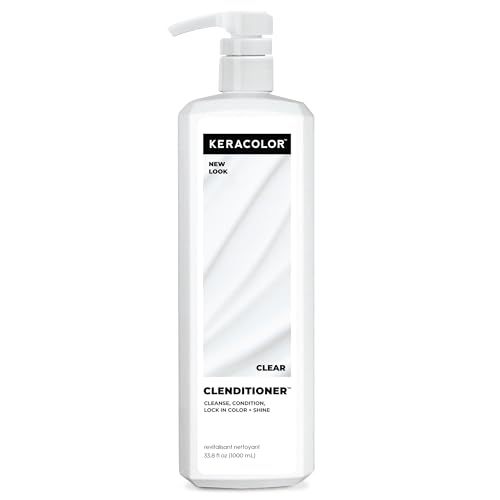 KERACOLOR Clenditioner Cleansing Conditioner Color Safe Prevents Fade - Replaces Your Shampoo,...