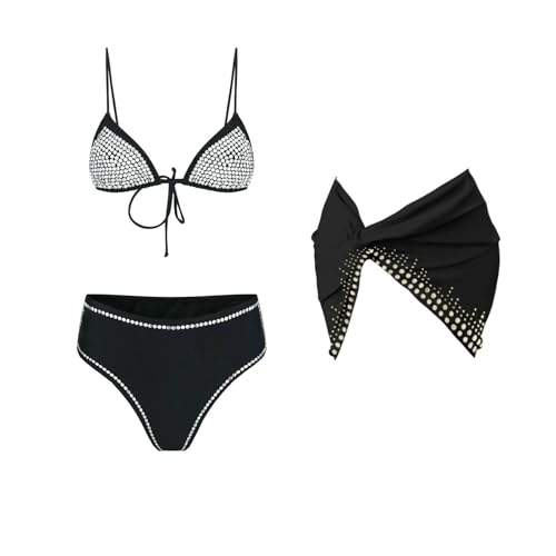 Bikini Strass 3 Pièces : Sublimez Vos Formes sans Complexe sur la Plage - 6