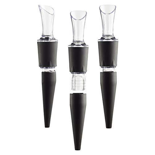 AeraWine 2-Pack -100% MADE IN THE USA - Drip-Free WINE POURER with Patented TILT AERATION CONTROL