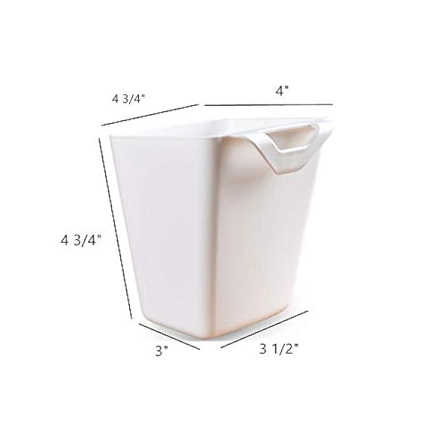 5pcs Hanging Cup Holder,Rolling Cart Accessories Utility cart Accessories Hanging Bins,Hanging Flower Pots,Space Saver,Storage Bucket Desktop Container,Make Up Pencil Holder White
