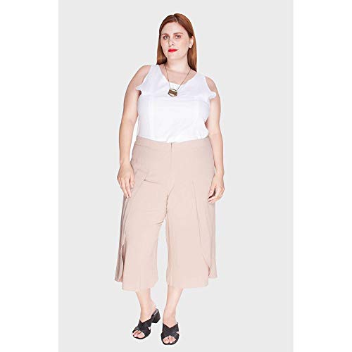 Calça Envelope Mississipi Plus Size Bege-48/50