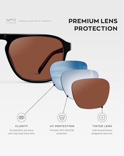 Image of WearMe Pro Emerson Men's Polarized Aviator Sunglasses, Square Frame, UV400