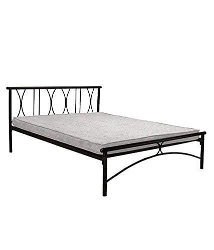 Image of Single Size Bed Without Mattress (Aiden) - Irin Metal Bed Frame, Durable & Stylish Palang for Bedroom, Easy Assembly, Space-Saving Solution, Perfect for Kids, Teens & Small Spaces