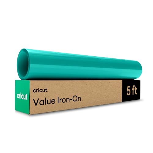Cricut Value Iron-On Teal (12 in x 5 ft) - HTV Heat Transfer Vinyl